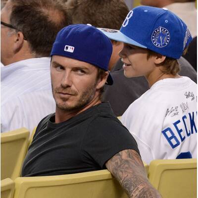 David Beckham: Superdad im Baseball-Stadion
