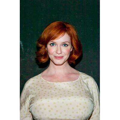 Christina Hendricks in unvorteilhaften Top