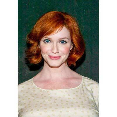 Christina Hendricks in unvorteilhaften Top
