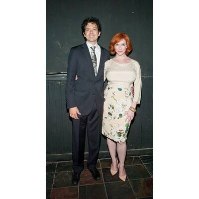 Christina Hendricks in unvorteilhaften Top