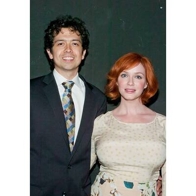 Christina Hendricks in unvorteilhaften Top