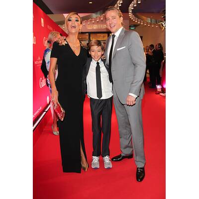 Verona Pooth mit Mann Franjo und Sohn Diego bei 