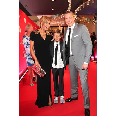 Verona Pooth mit Mann Franjo und Sohn Diego bei 