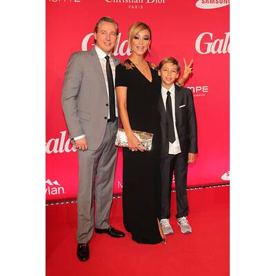 Verona Pooth mit Mann Franjo und Sohn Diego bei 