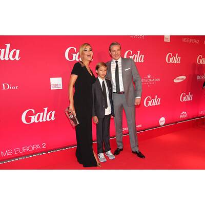 Verona Pooth mit Mann Franjo und Sohn Diego bei 