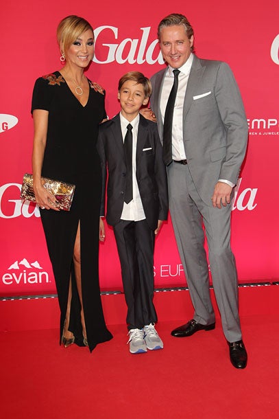 Verona Pooth mit Mann Franjo und Sohn Diego bei 