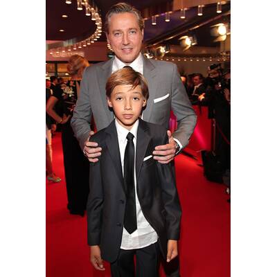 Verona Pooth mit Mann Franjo und Sohn Diego bei 