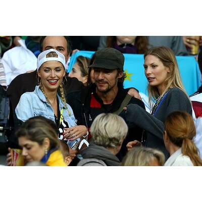 Lena Gercke jubelt Sami Khedira zu