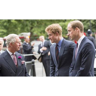 Prinz William & Harry unterwegs mit Papa Charles