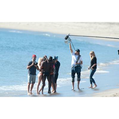 Heidi Klum: Topmodel-Dreh am Strand