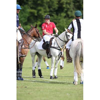 Prinz Harry führt sein Polo-Team zum Sieg