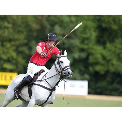 Prinz Harry führt sein Polo-Team zum Sieg