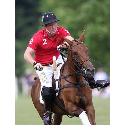 Prinz Harry führt sein Polo-Team zum Sieg