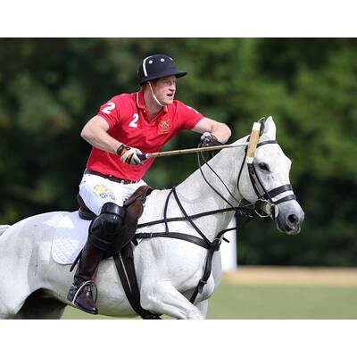 Prinz Harry führt sein Polo-Team zum Sieg