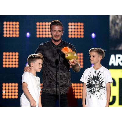 David Beckham & Söhne bei Nickelodeon Kids' Choice Awards