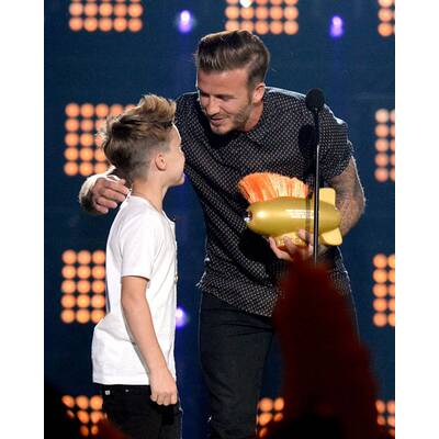 David Beckham & Söhne bei Nickelodeon Kids' Choice Awards