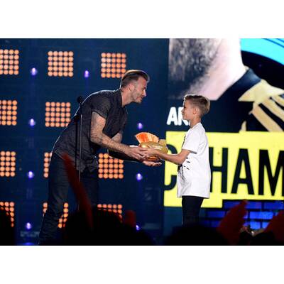 David Beckham & Söhne bei Nickelodeon Kids' Choice Awards