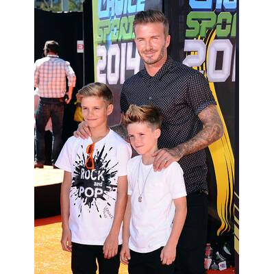 David Beckham & Söhne bei Nickelodeon Kids' Choice Awards