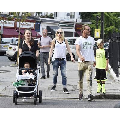 Gwen Stefani mit der Familie in London unterwegs