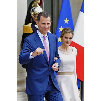 Königin Letizia & König Felipe in Paris
