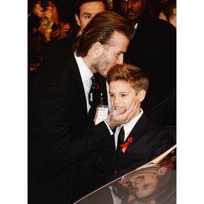 Die Beckhams am roten Teppich