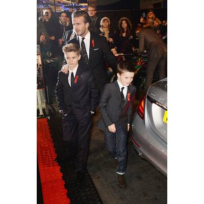 Die Beckhams am roten Teppich