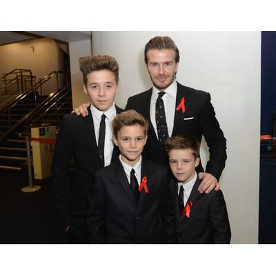 Die Beckhams am roten Teppich