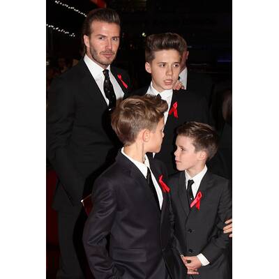 Die Beckhams am roten Teppich