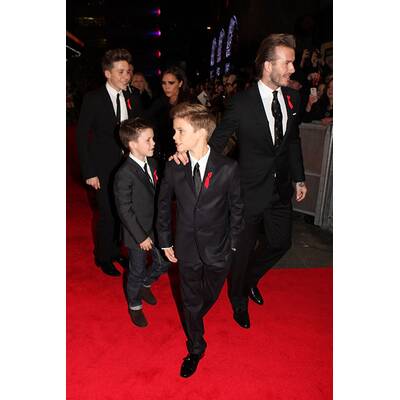 Die Beckhams am roten Teppich