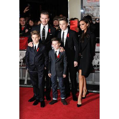 Die Beckhams am roten Teppich