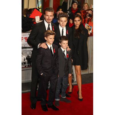 Die Beckhams am roten Teppich