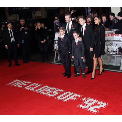 Die Beckhams am roten Teppich