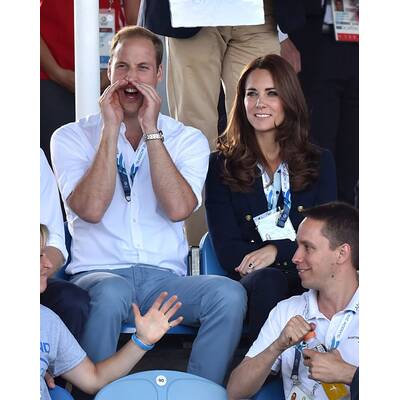 Herzogin Kate, Prinz William & Prinz William bei Commonwealth Games