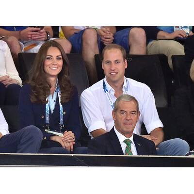 Herzogin Kate, Prinz William & Prinz William bei Commonwealth Games