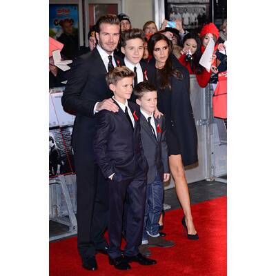 Die Beckhams am roten Teppich