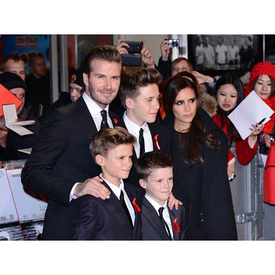 Die Beckhams am roten Teppich