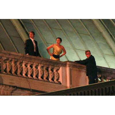 Tom Cruise bei Dreh in der Menge