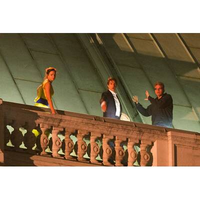 Tom Cruise bei Dreh in der Menge