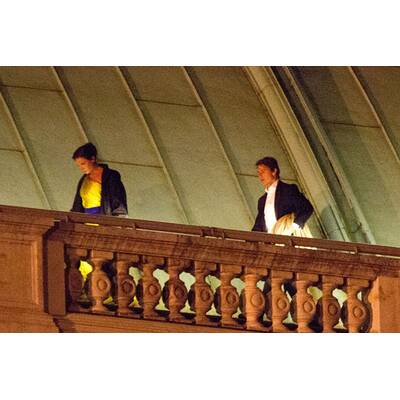 Tom Cruise bei Dreh in der Menge