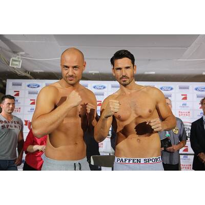 Melanie Müller & Co. beim Wiegen für's Promiboxen