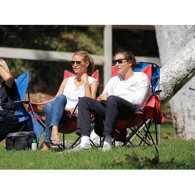 Heidi Klum & Vito Schnabel: Familiensonntag am Fußballplatz