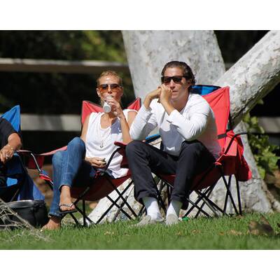 Heidi Klum & Vito Schnabel: Familiensonntag am Fußballplatz