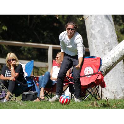 Heidi Klum & Vito Schnabel: Familiensonntag am Fußballplatz