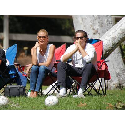 Heidi Klum & Vito Schnabel: Familiensonntag am Fußballplatz