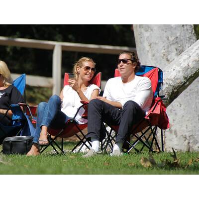 Heidi Klum & Vito Schnabel: Familiensonntag am Fußballplatz
