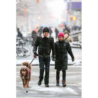 Amanda Seyfried & Justin Long spazieren im Schnee