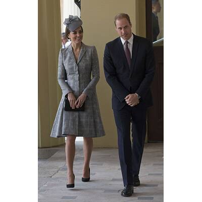 Herzogin Kate strahlt mit Mini-Bauch