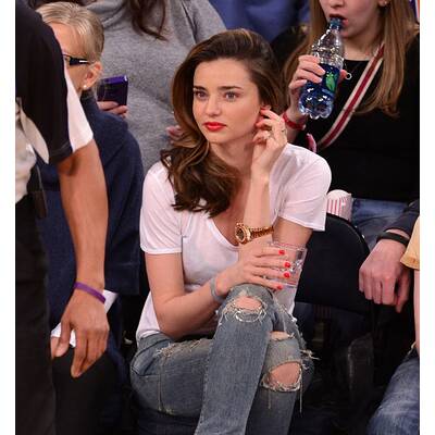 Miranda Kerr bei Basketball-Spiel
