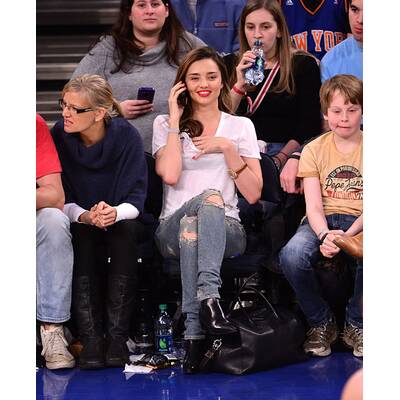 Miranda Kerr bei Basketball-Spiel
