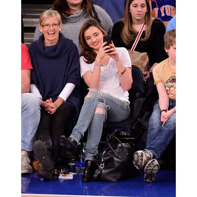 Miranda Kerr bei Basketball-Spiel